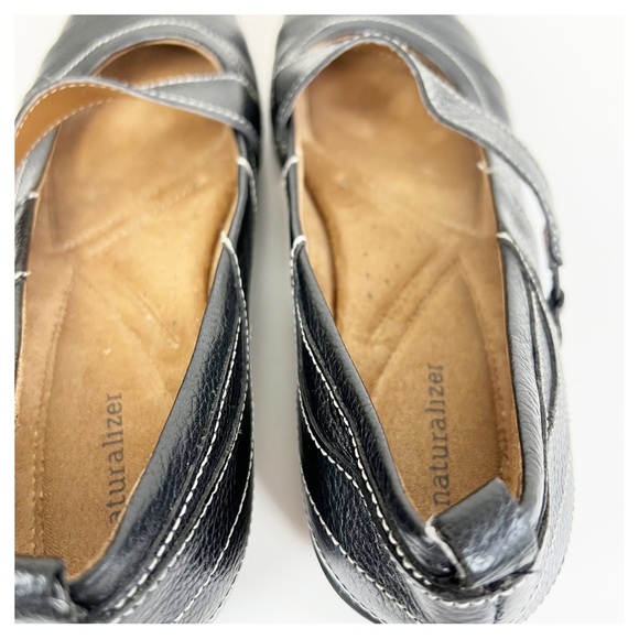 Naturalizer Noland Mary Jane Black Leather Comfort Shoe Size 7.5 - Picture 5 of 10